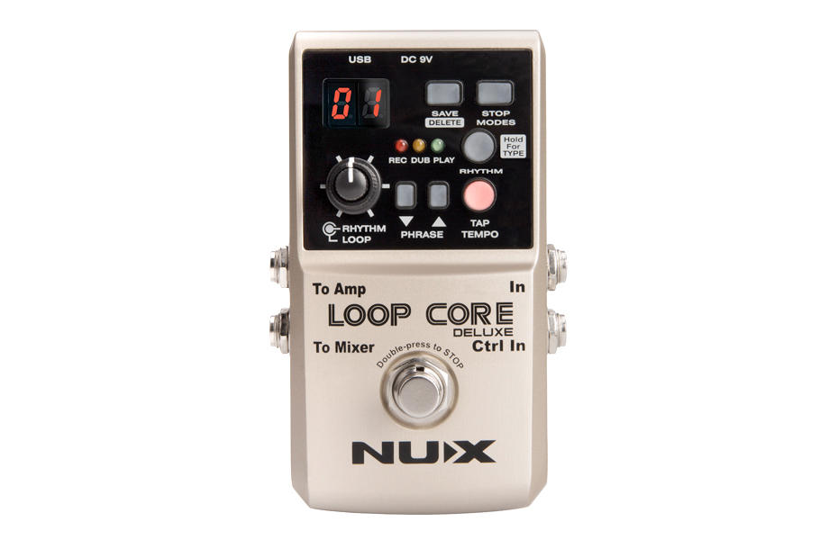 Nux Loop Core Deluxe pedale looper bundle + footswitch