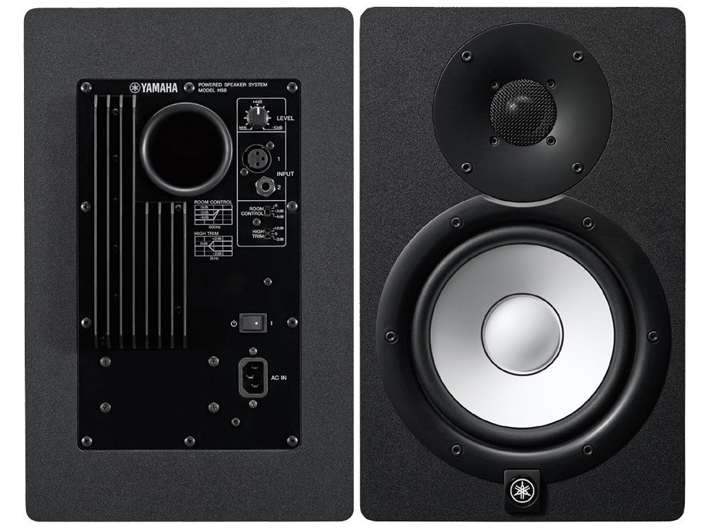 Yamaha HS8 coppia monitor studio neri 8" attivi