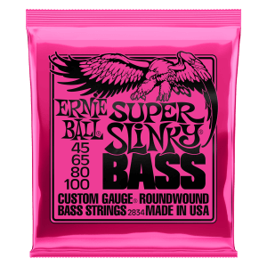 Ernie Ball Super Slinky corde basso 45-100 nickel