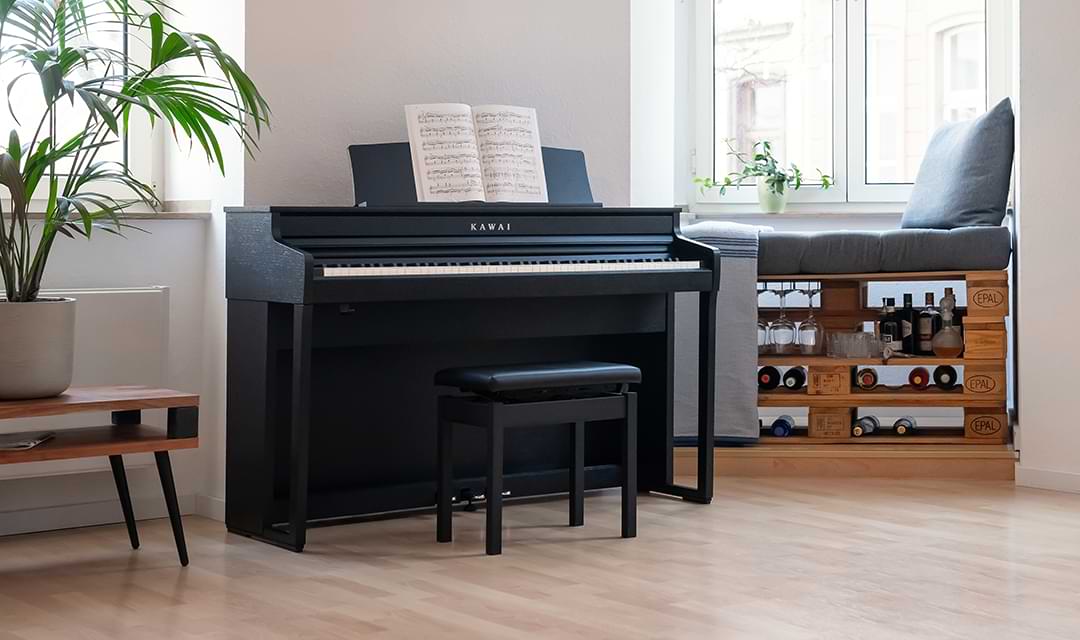 Kawai CA401 pianoforte digitale nero tasti legno