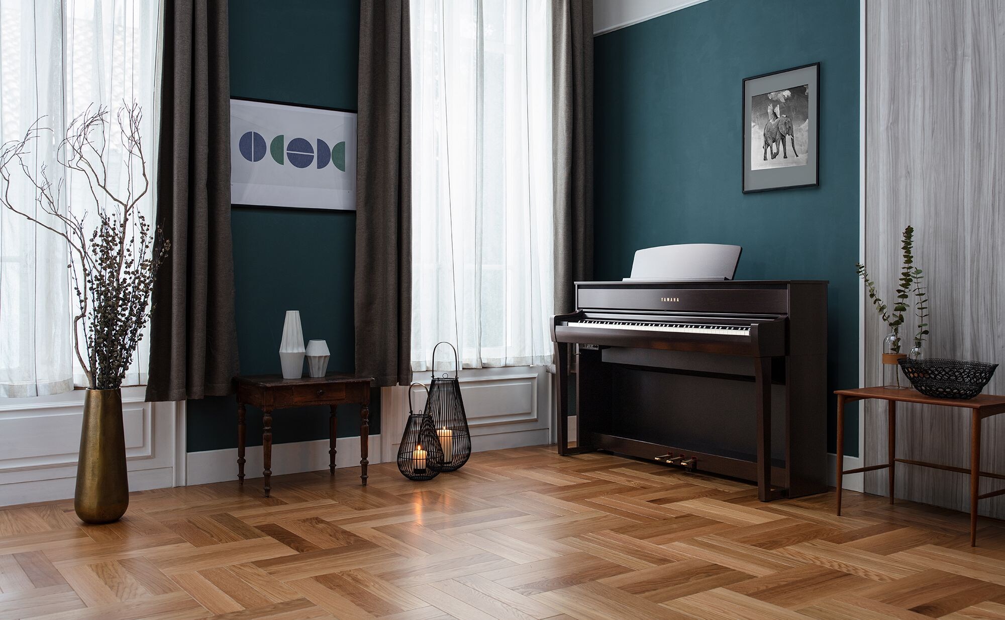 Yamaha Clavinova CLP-885PE pianoforte digitale nero lucido