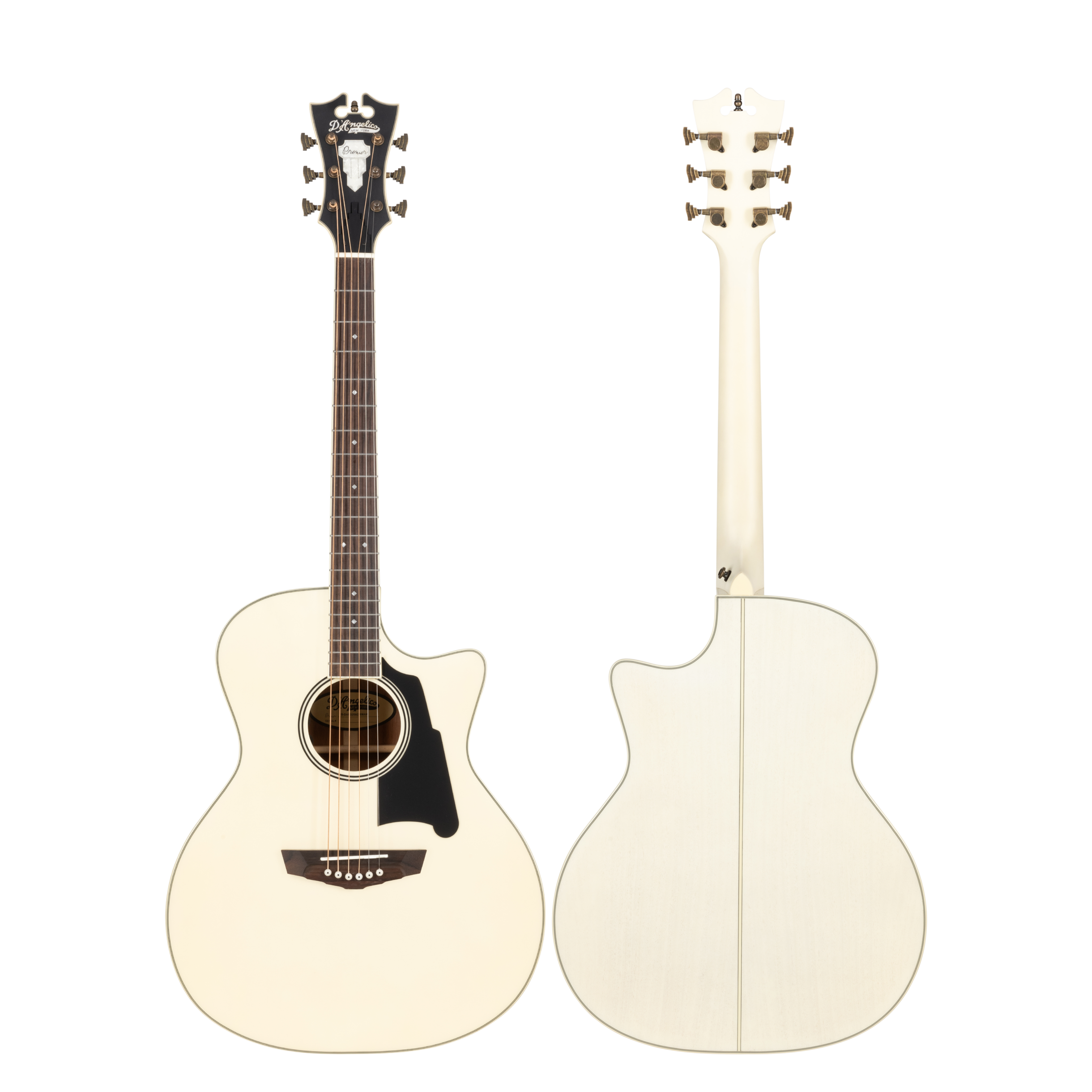 D'Angelico Premier Gramercy chitarra acustica cream ex demo