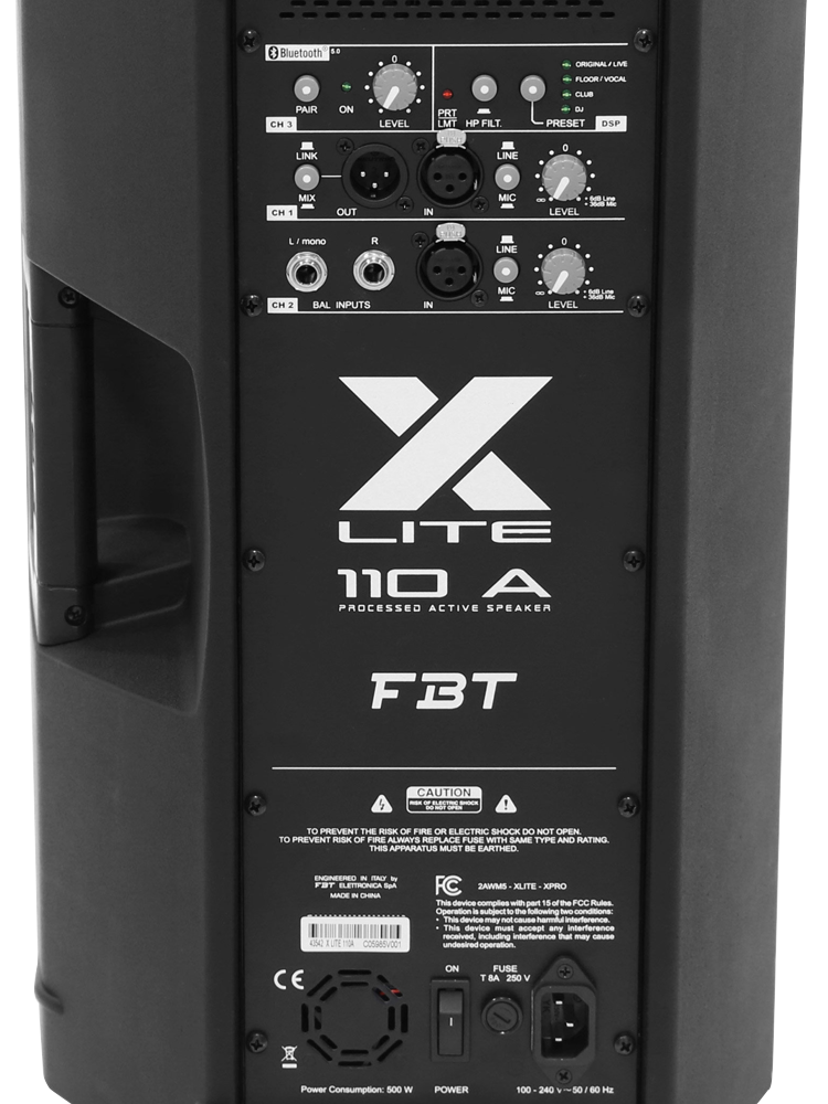 FBT X-Lite 110A cassa amplificata Bluetooth 10" 1500W