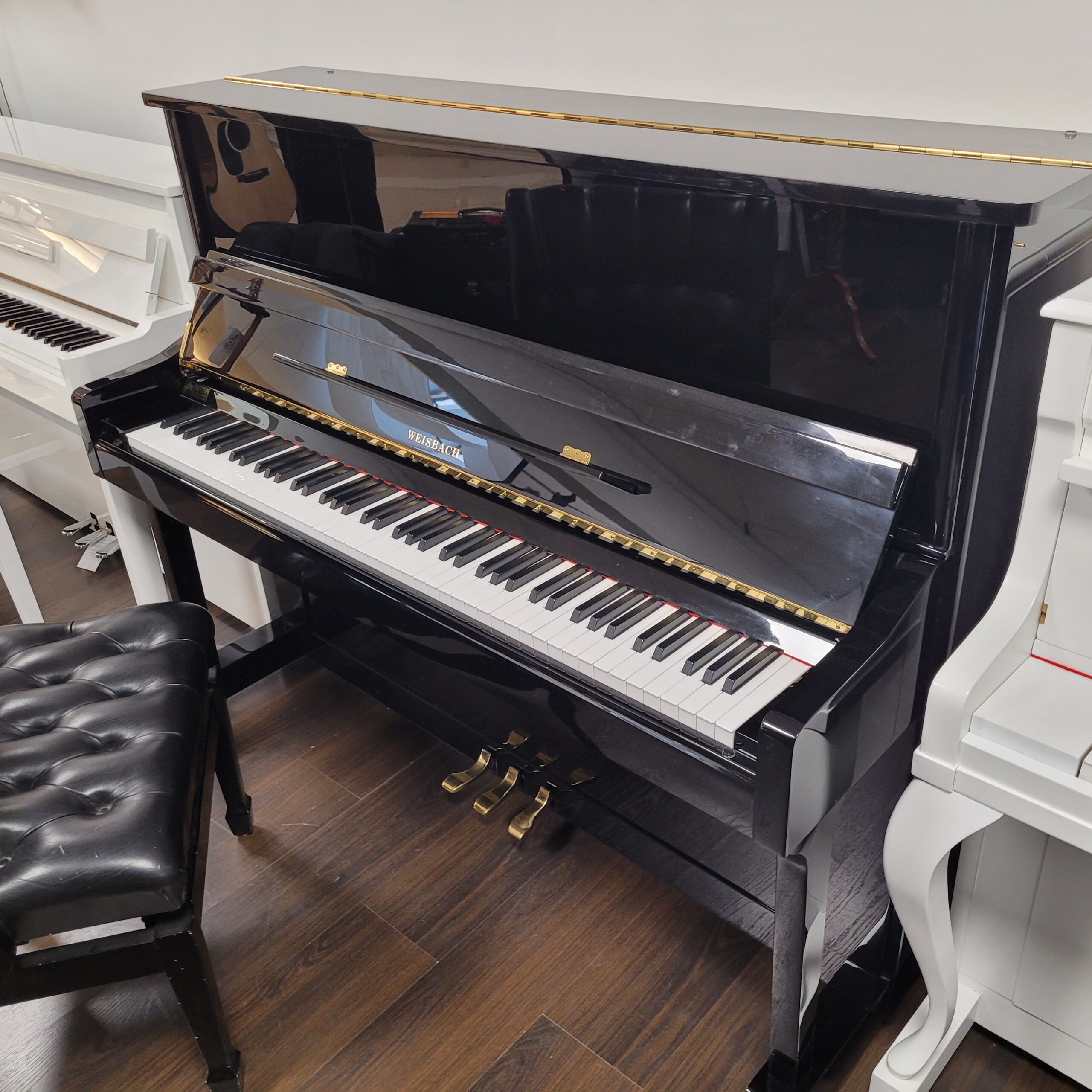 Weisbach 118 pianoforte verticale nero lucido demo