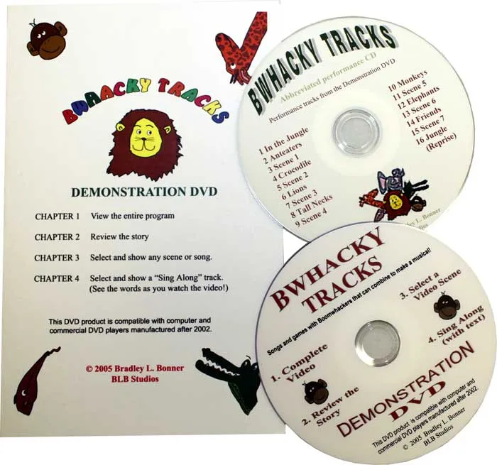 Boomwhackers Bwhacky Tracks DVD dimostrativo scuola