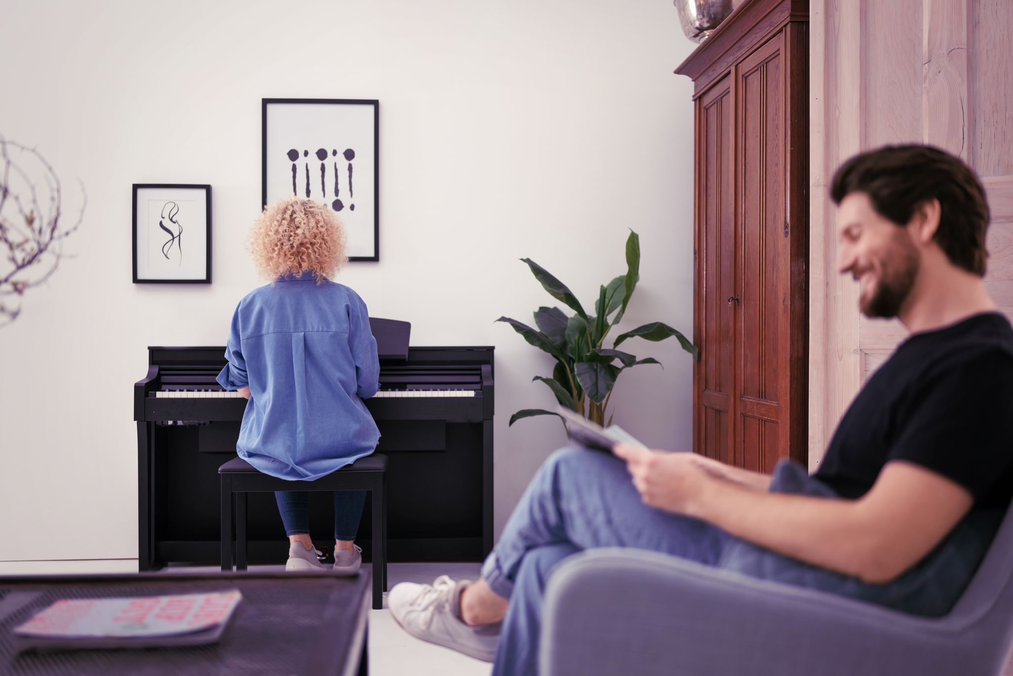 Yamaha CSP-255 Clavinova Pianoforte digitale Nero 88 tasti