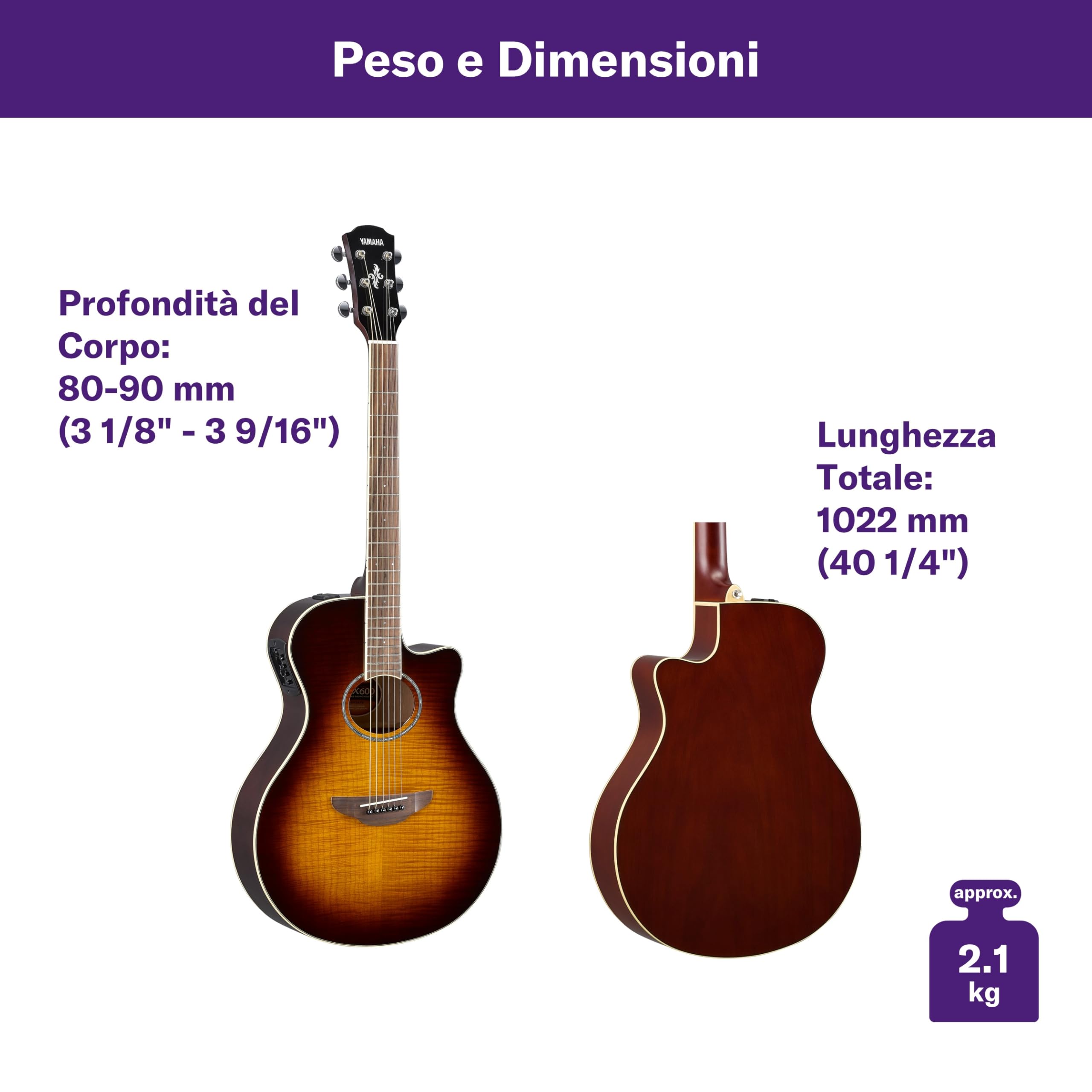 Yamaha APX600FM chitarra elettroacustica ambra acero EQ