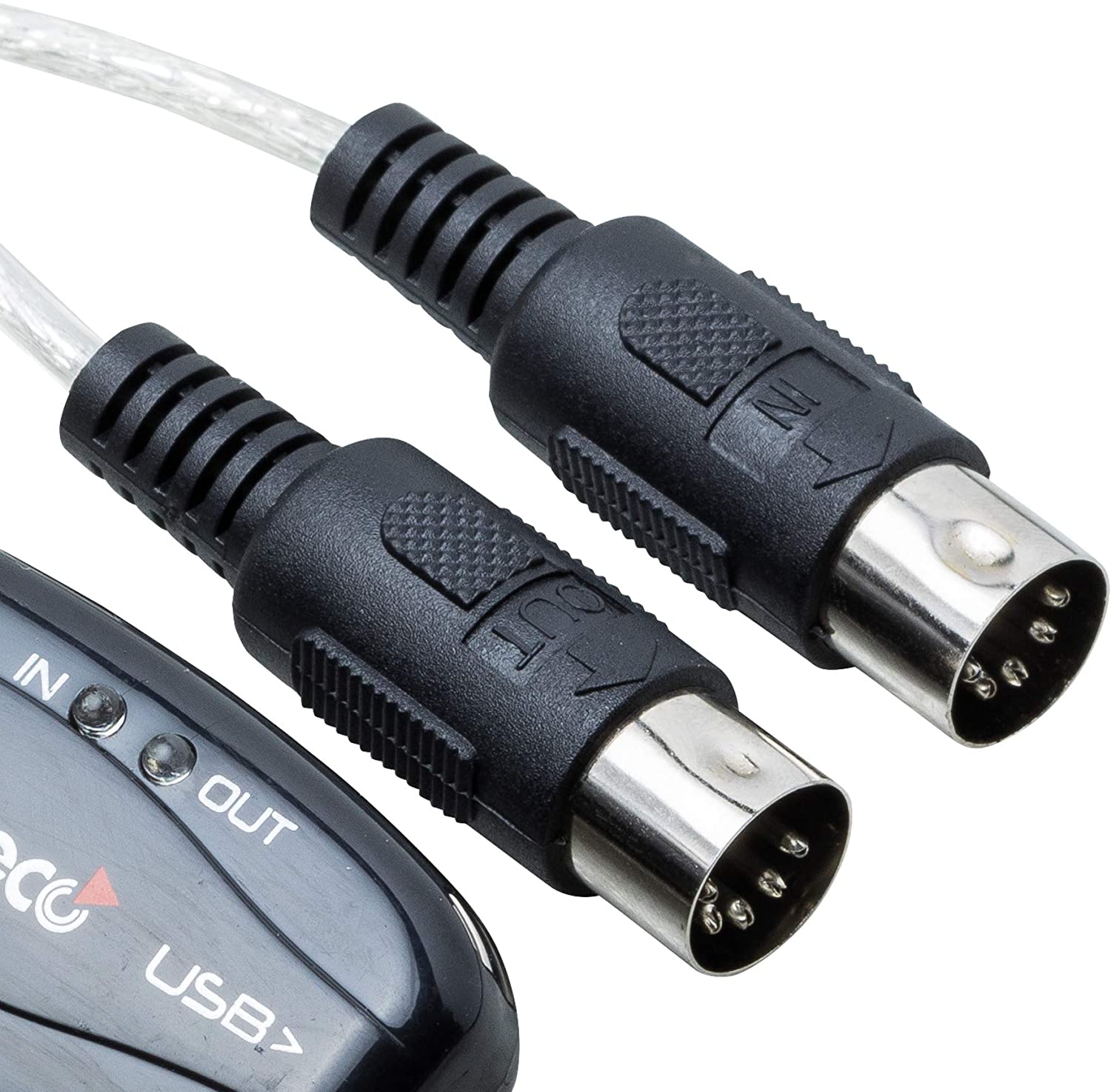 Bespeco BMUSB100 interfaccia MIDI USB cavo 1-In/1-Out