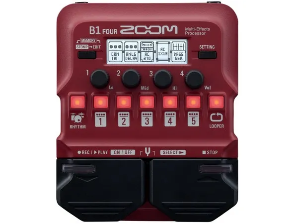Zoom B1 Four Pedale Basso Multieffetto Looper