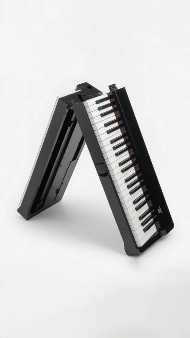 Terence V70 Pianoforte Pieghevole 88 Tasti Nero 50W