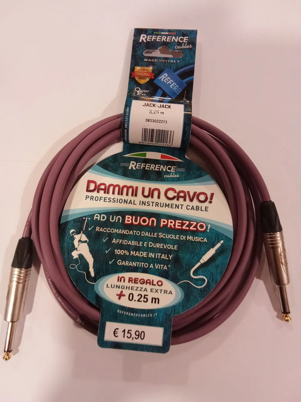 Reference Dammi Un Cavo cavo strumento jack 3,25 m