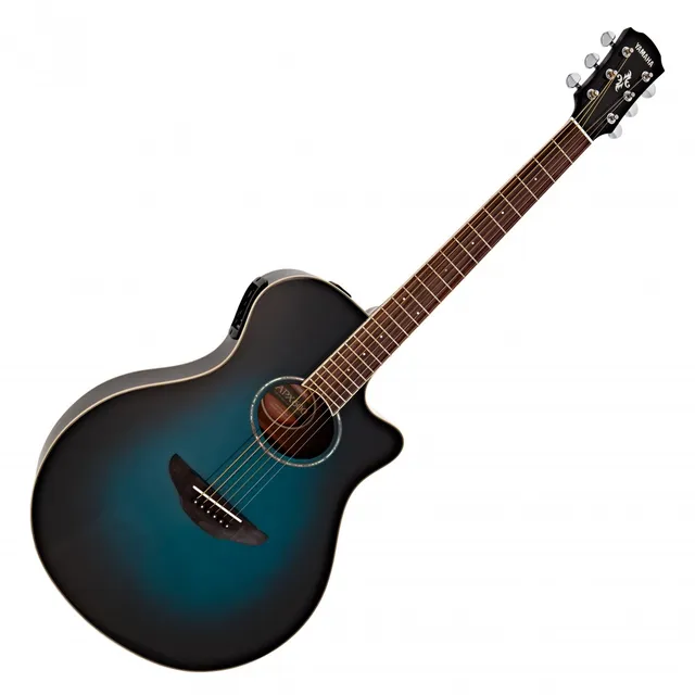 Yamaha APX600 chitarra elettroacustica thinline Oriental Blue Burst
