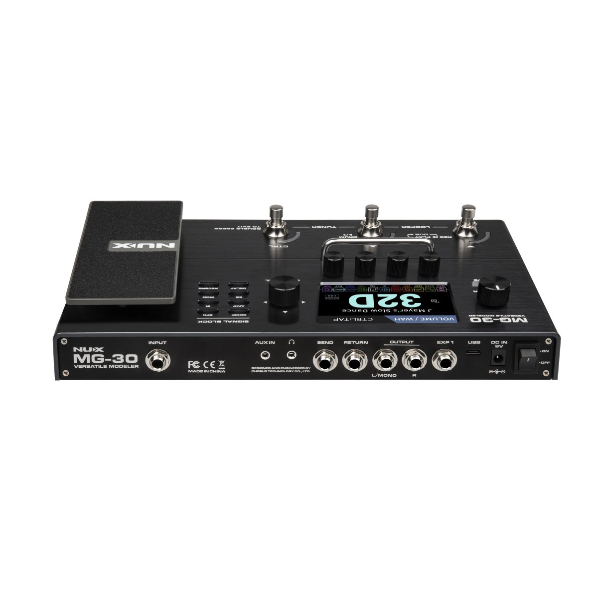 NUX MG-30 pedaliera chitarra basso con looper e drum