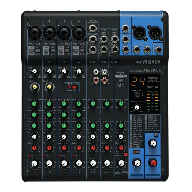 Yamaha MG10XU Mixer 10 Canali USB Effetti SPX D-PRE