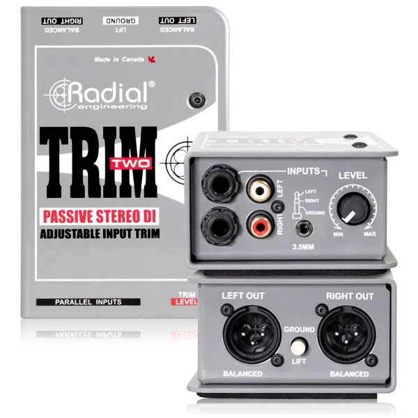 Radial Trim-Two interfaccia audio passiva stereo con mono sum