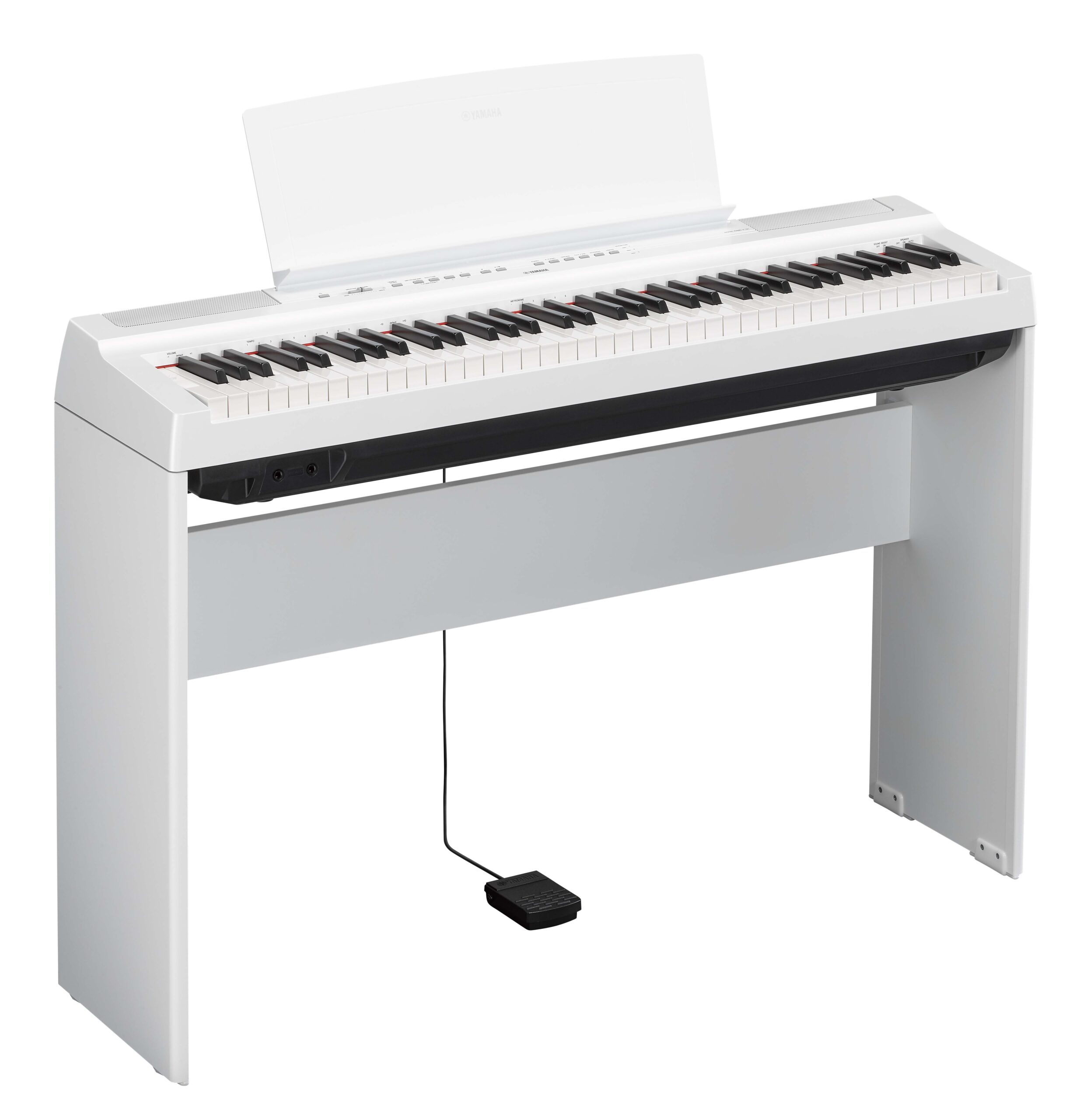 Yamaha P-121 WH pianoforte digitale 73 tasti bianchi bundle