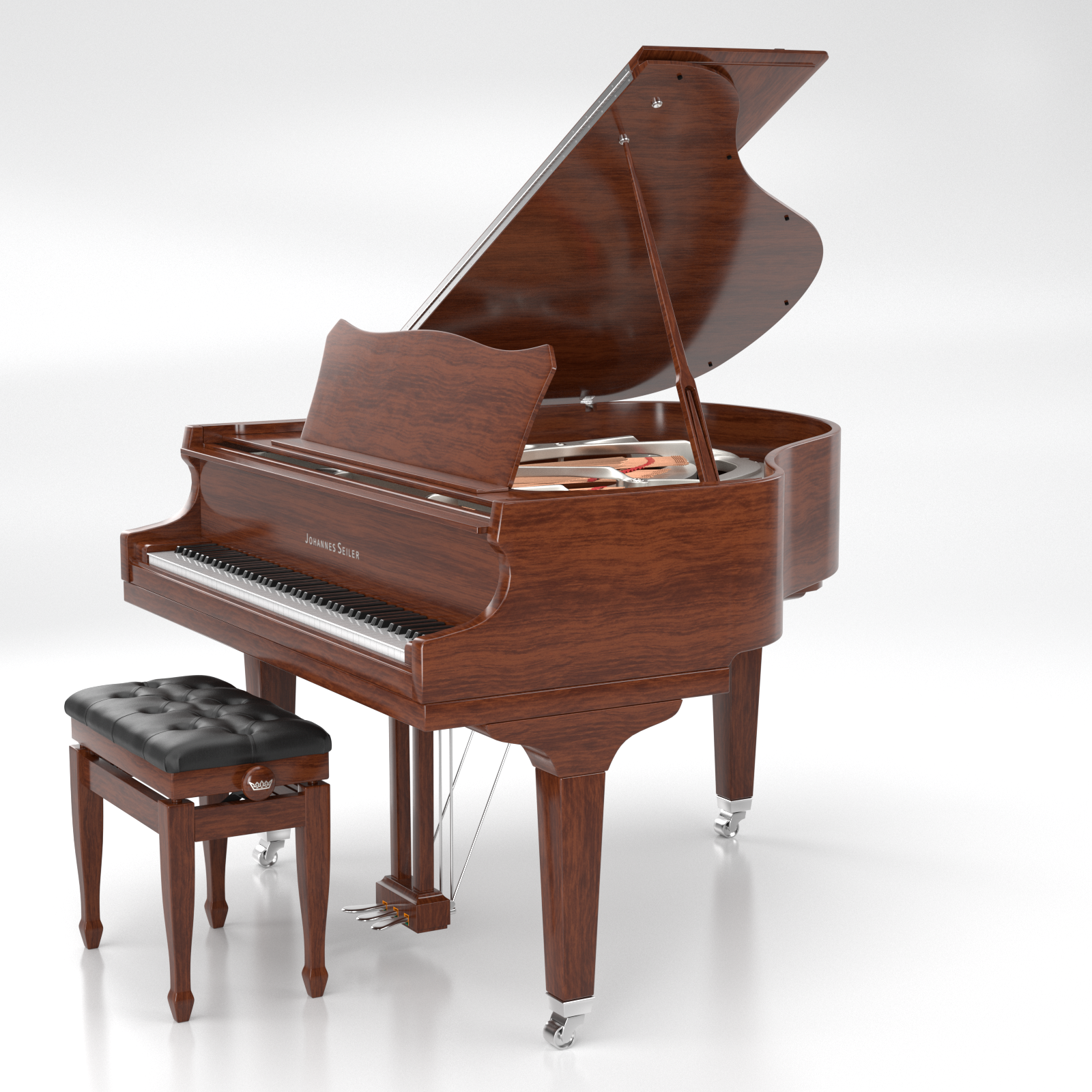Seiler Johannes Seiler GS-150 pianoforte a coda blu Abete