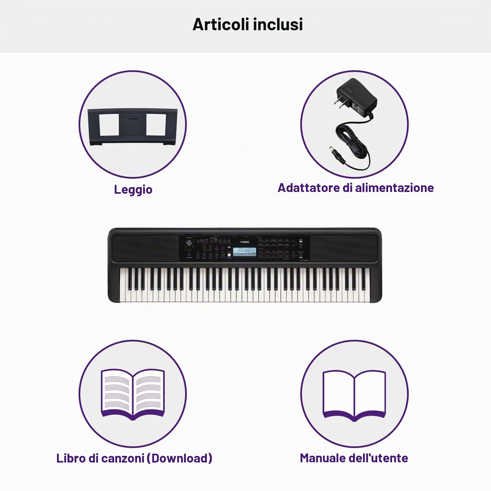Yamaha PSR-EW320 tastiera portatile 76 tasti 650 voci