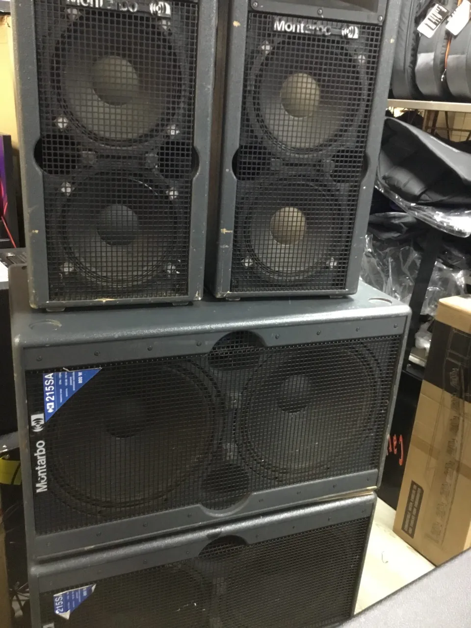 Montarbo Sub 215SA + W20A impianto PA 2 sub+2 teste