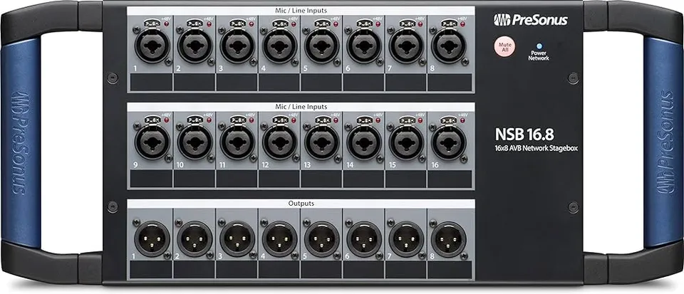 PreSonus NSB 16.8 stage box AVB 16x8 rack