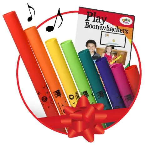 Boomwhackers Gift Set BWGS kit tubi 8 note do maggiore