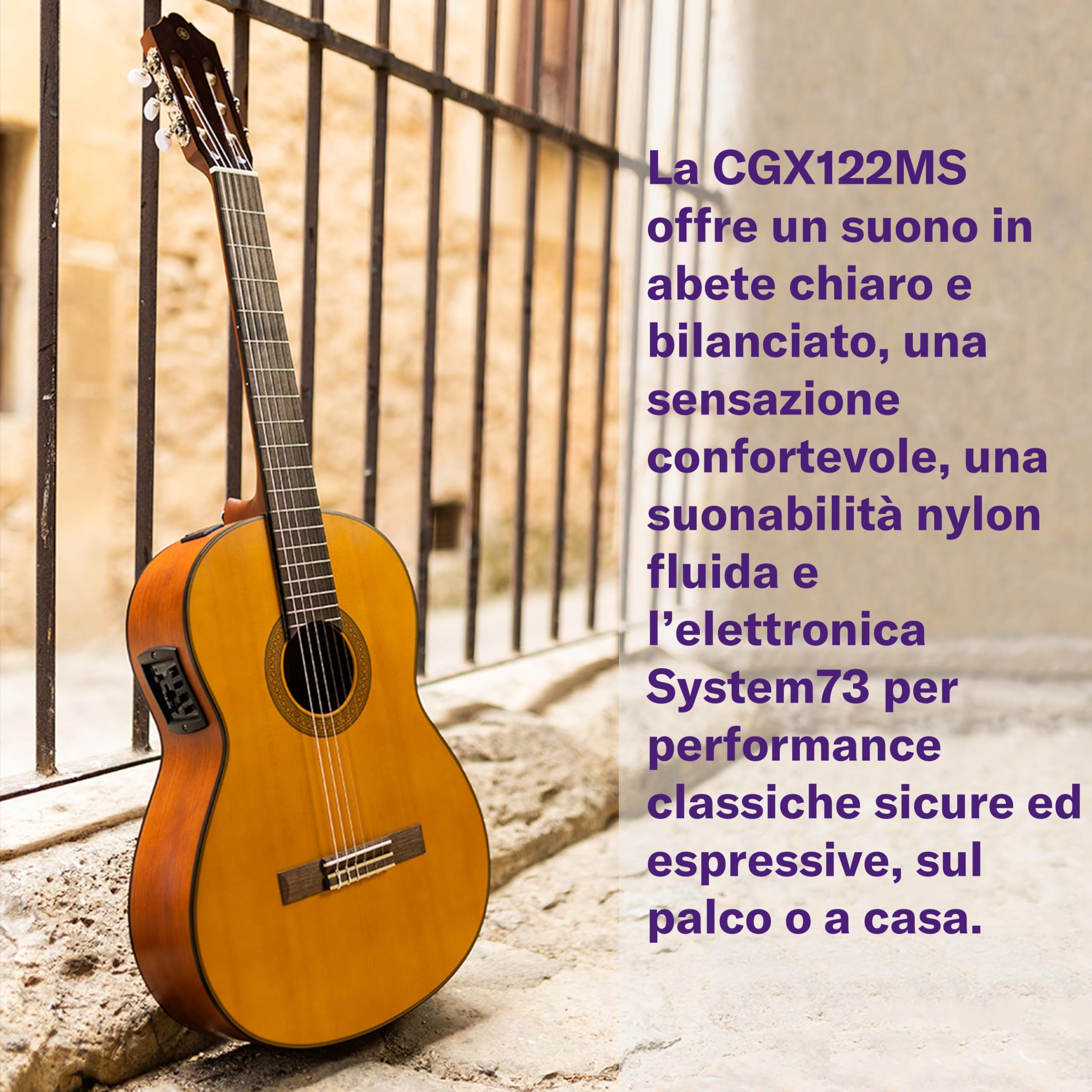 Yamaha CGX122MC Elettroacustica Classica Cedro System73 4/4