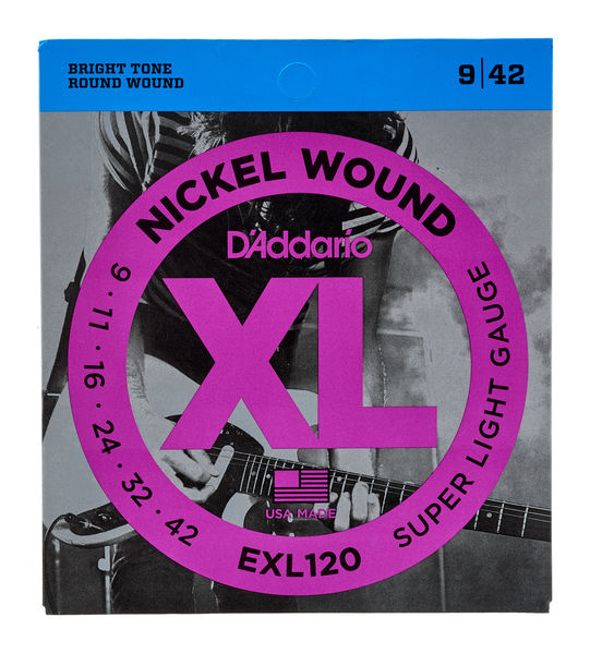 D'Addario EXL120 corde chitarra elettrica Super Light 09-42
