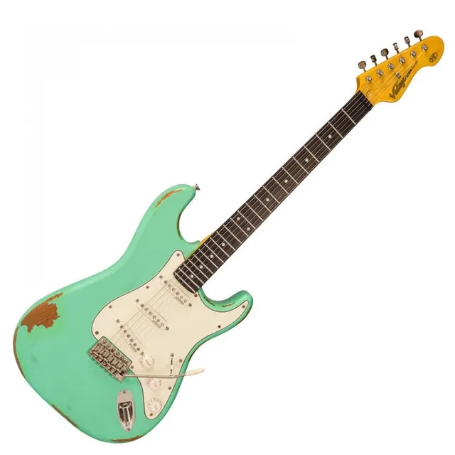 Vintage Icon V6MRVG Chitarra Elettrica Ventura Green Relic