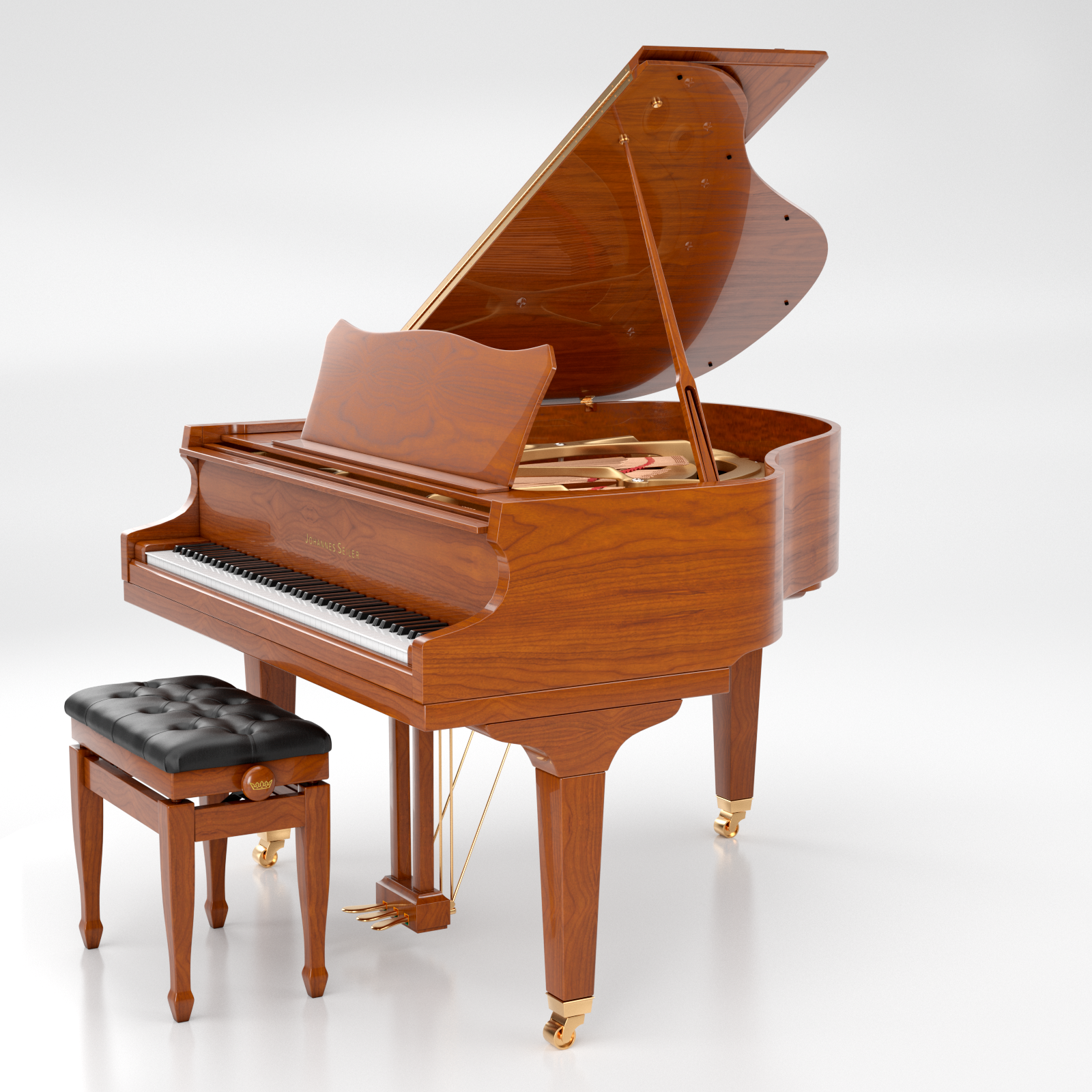 Seiler Johannes Seiler GS-149 pianoforte a coda nero lucido