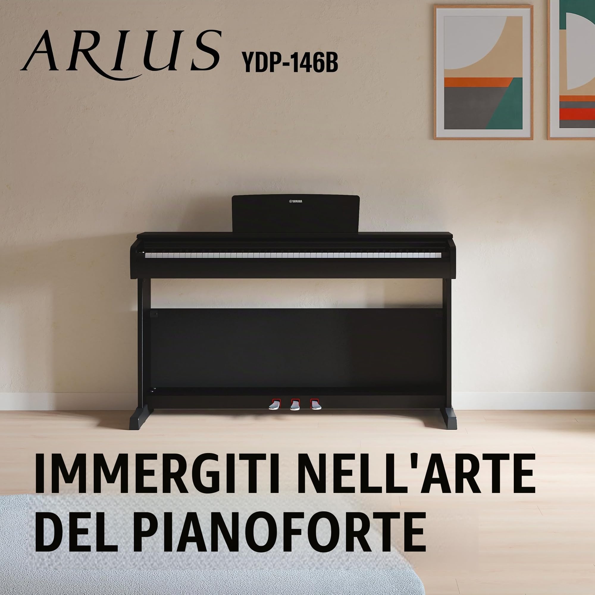 Yamaha YDP-146 Piano Digitale 88 Tasti Nero CFX Bluetooth