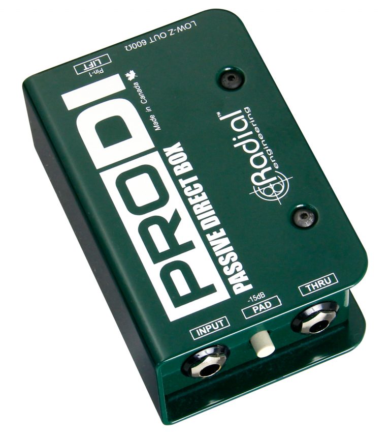 Radial ProDI DI box passiva mono trasformatore Eclipse