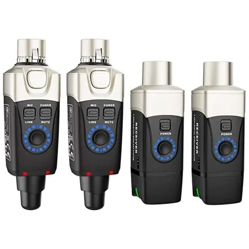 XVive U3 U3D sistema wireless doppio XLR 2,4 GHz 30 m