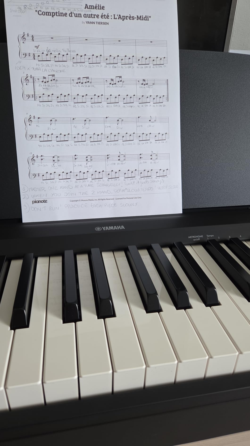 Yamaha P-145BT pianoforte digitale 88 tasti nero bluetooth