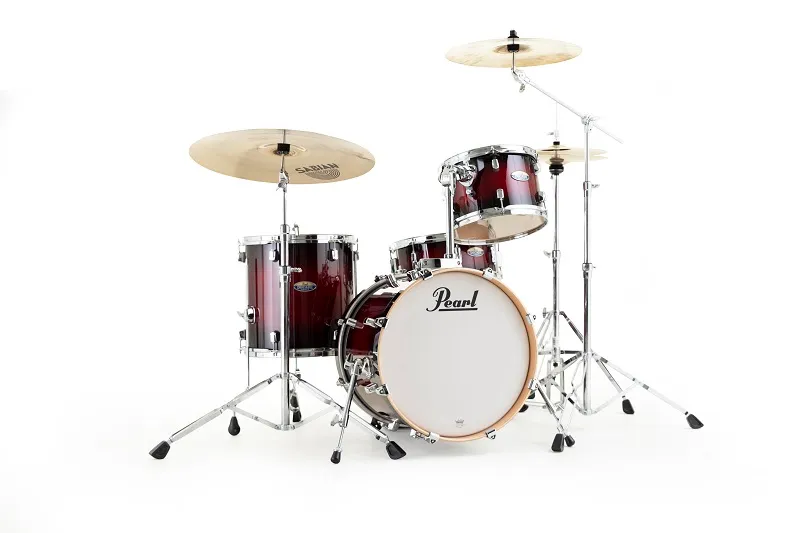 Pearl Decade DMP984 batteria acustica Gloss Deep Red Burst