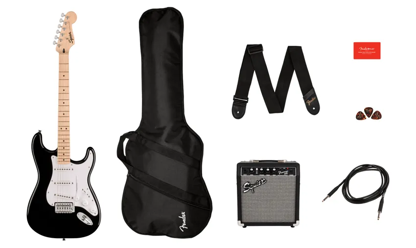 Squier Sonic Stratocaster Pack elettrica con Frontman 10G