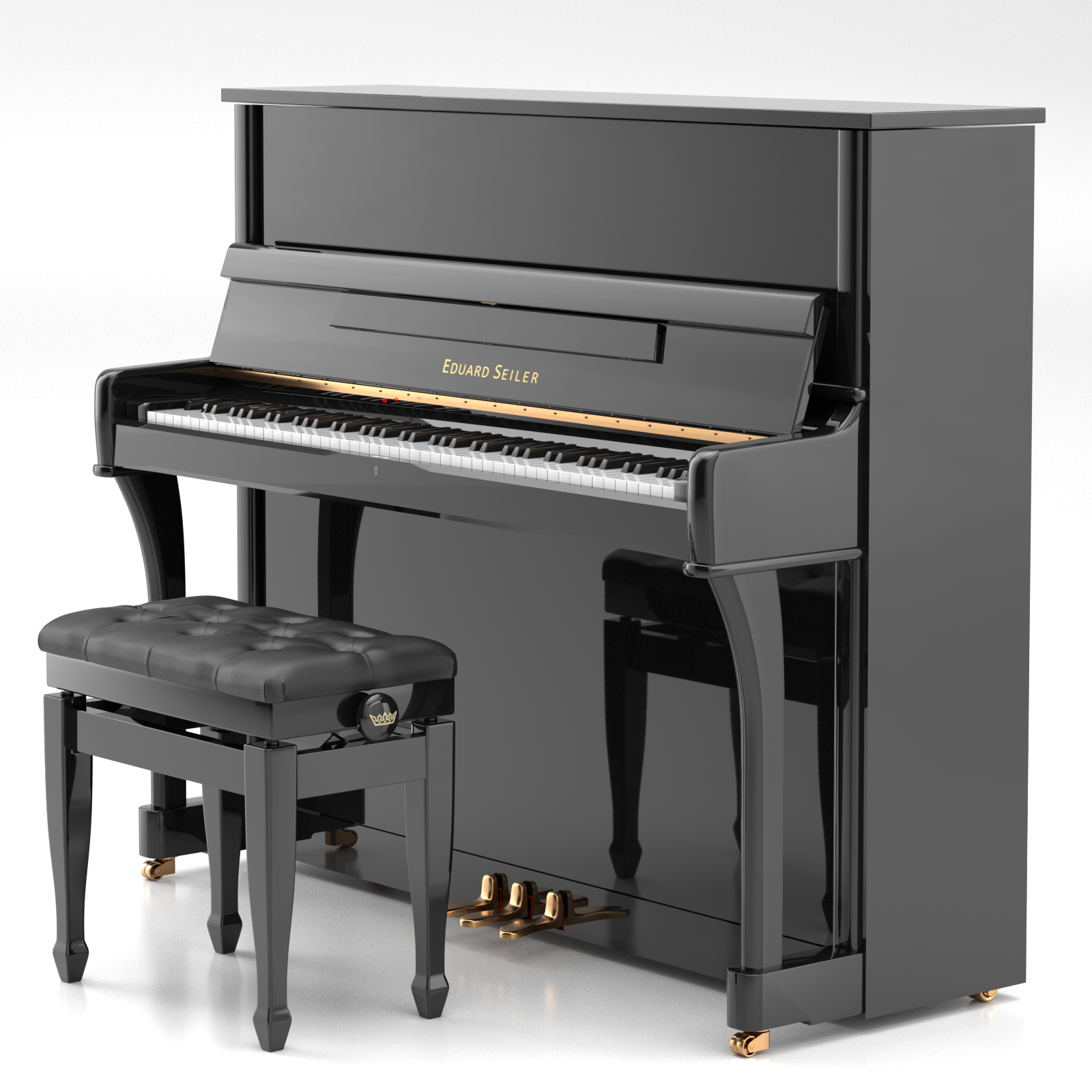 Eduard Seiler ED-126 M pianoforte verticale nero SMRA