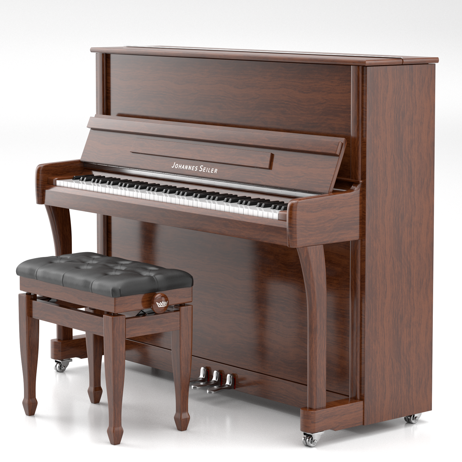 Seiler Johannes Seiler GS-122 Nickel pianoforte verticale nero lucido