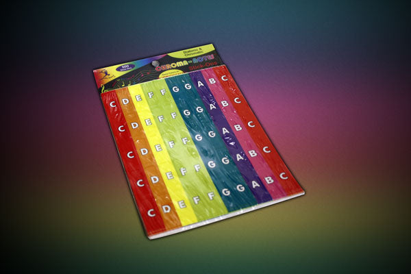 Boomwhackers Chroma-Notes CNS1 adesivi note colorate