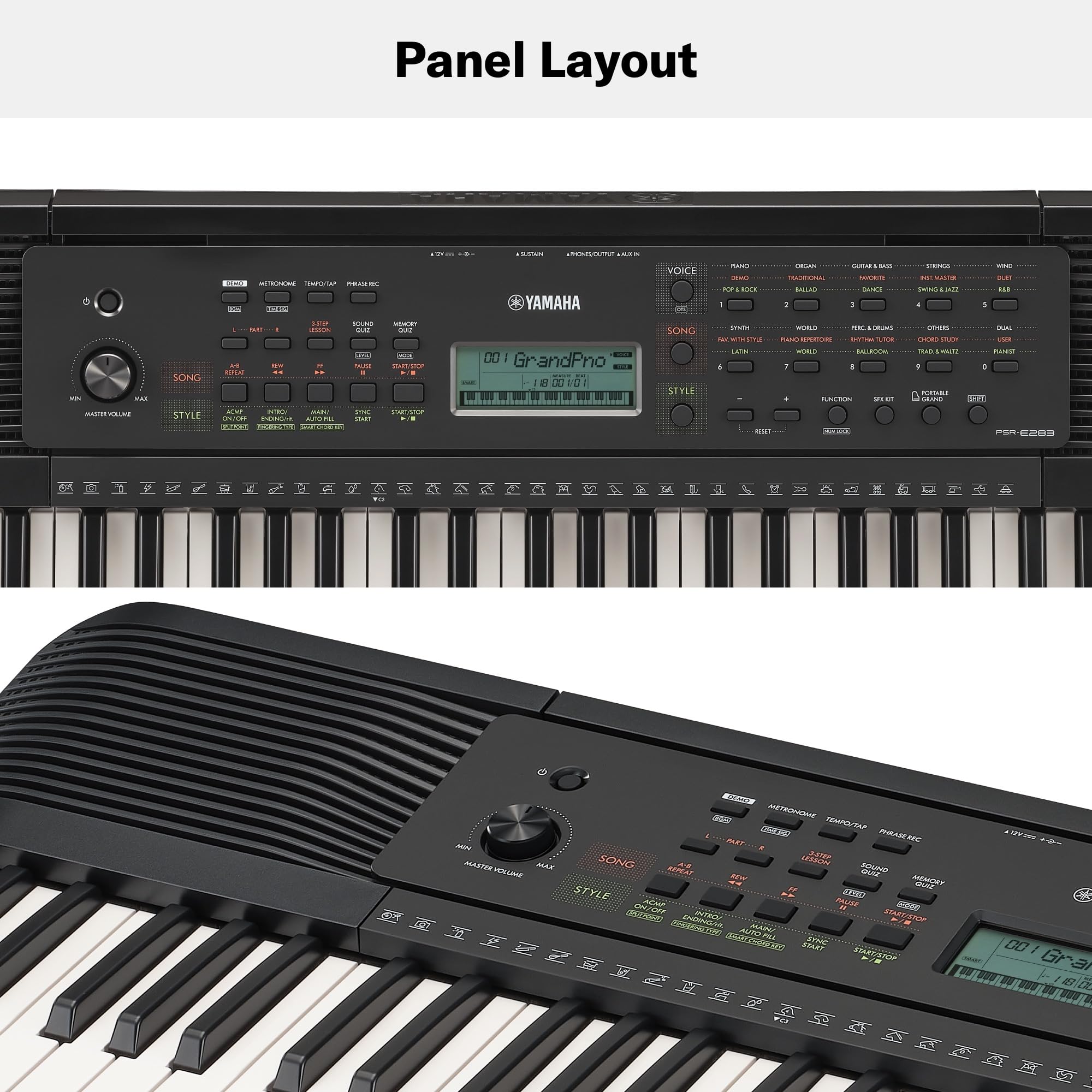Yamaha PSR-E283 tastiera digitale 61 tasti lezioni online