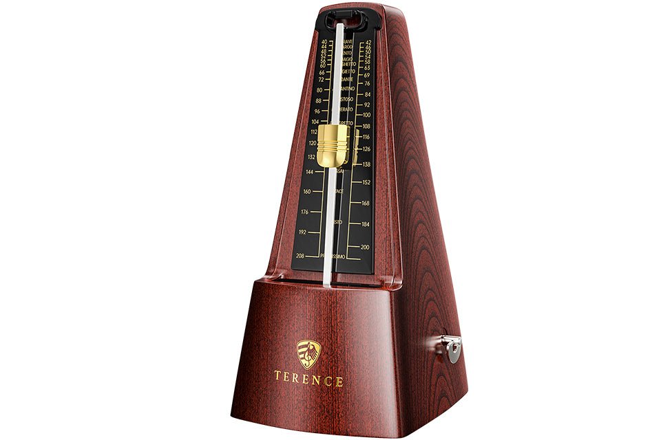 Terence TM1 Metronomo Meccanico in Metallo Nero