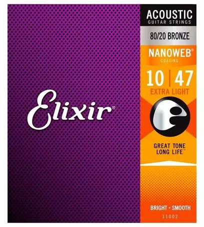 Elixir 11002 Corde Chitarra Acustica Bronze 10-47