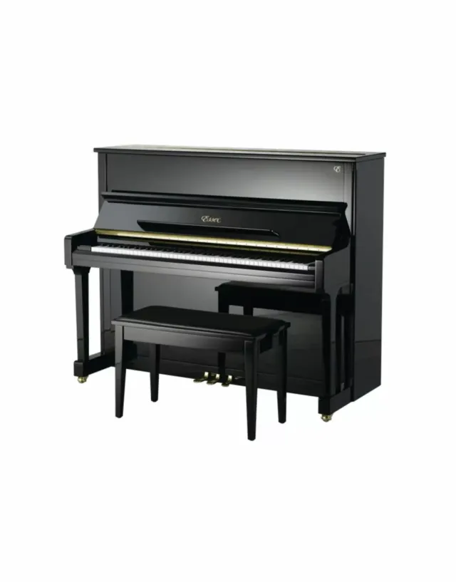 Essex 123 pianoforte verticale nero lucido esposizione