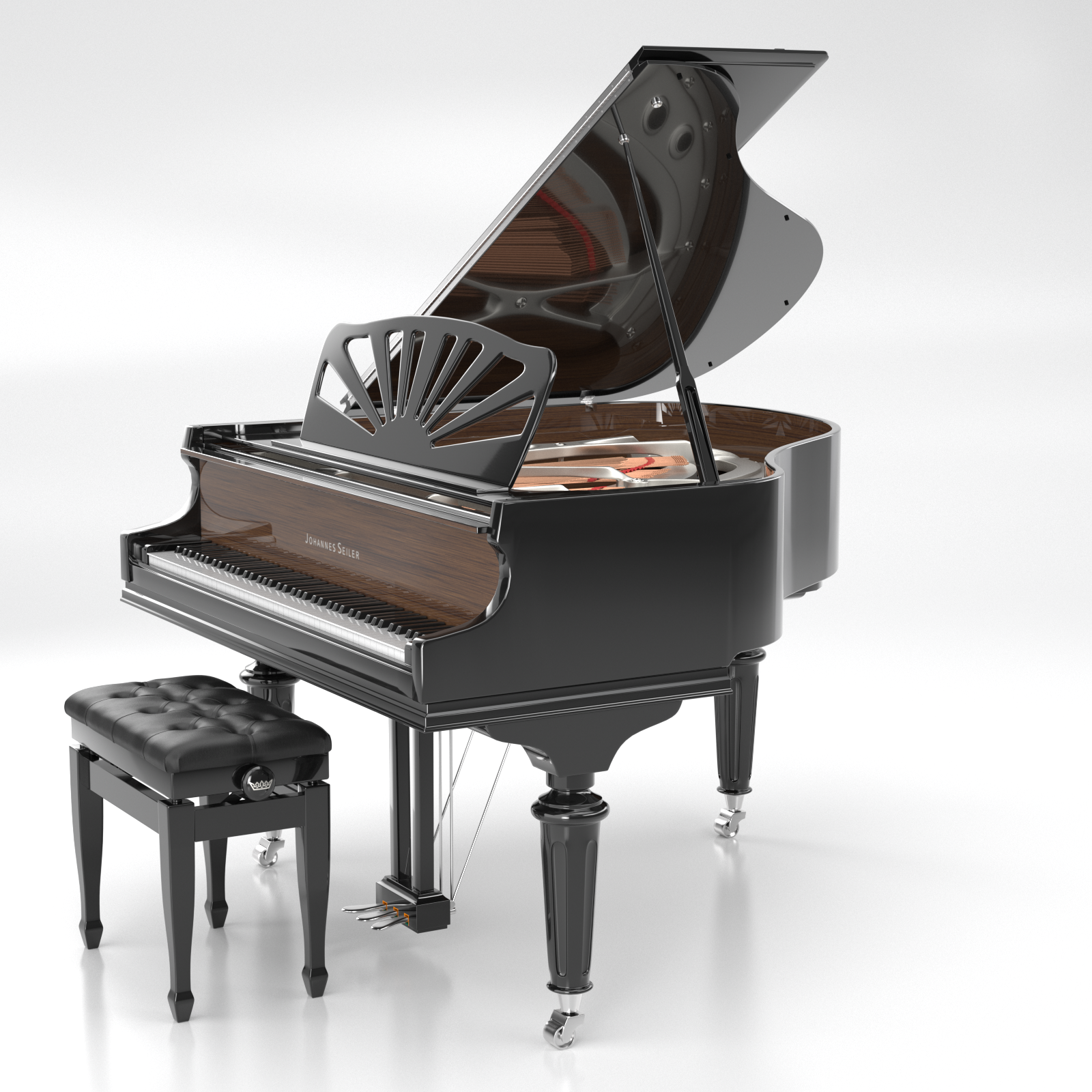 Seiler Johannes Seiler GS-150 LN pianoforte a coda nero lucido