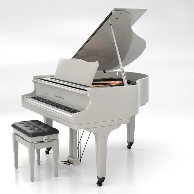 Seiler GS-150B pianoforte a coda grigio lucido 150 cm