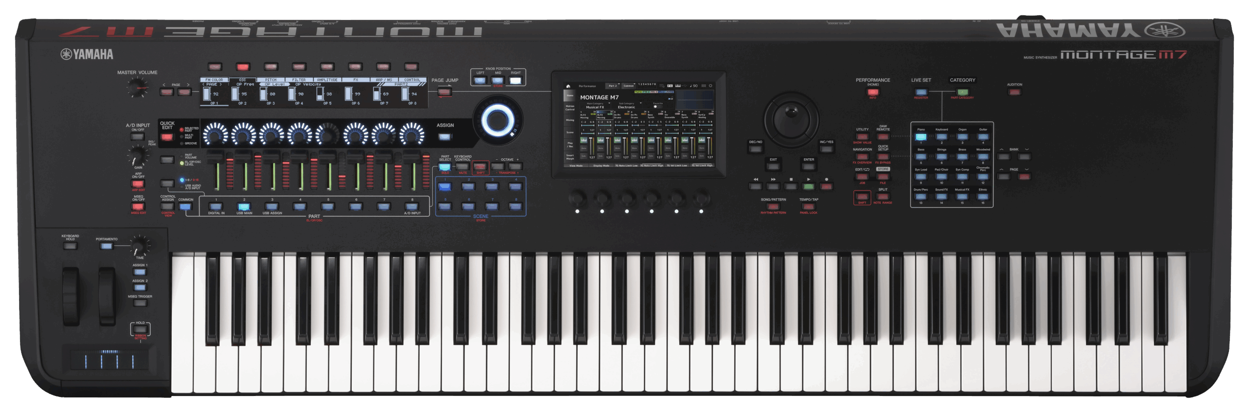 Yamaha Montage M7 sintetizzatore 76 tasti Motion