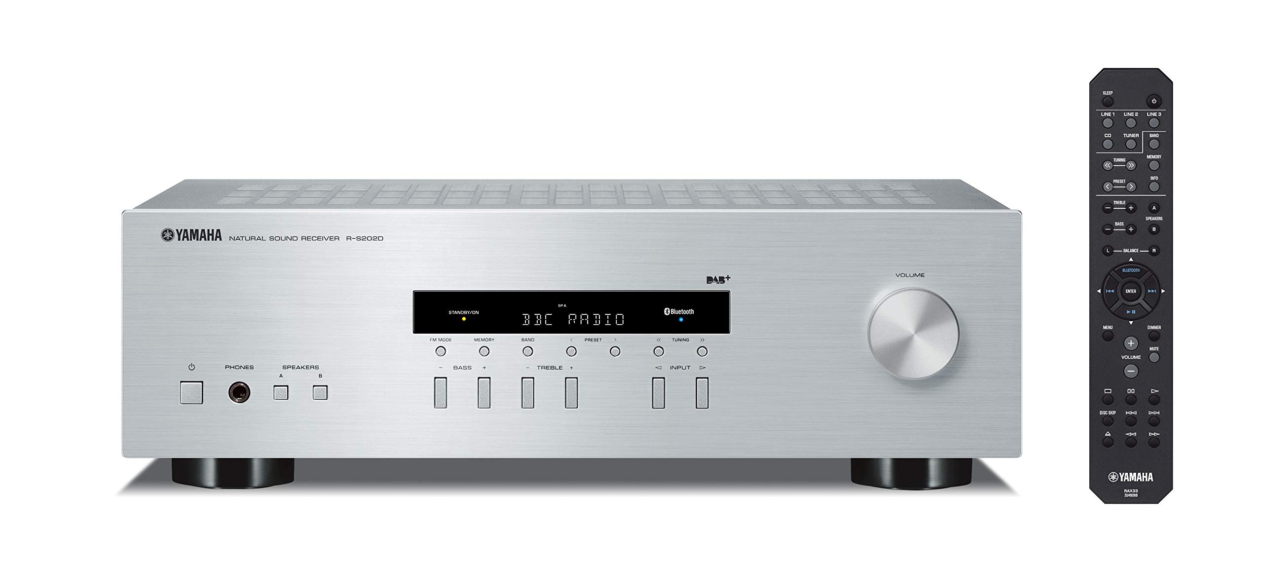 Yamaha R-S202D Sintoamplificatore Argento Bluetooth DAB