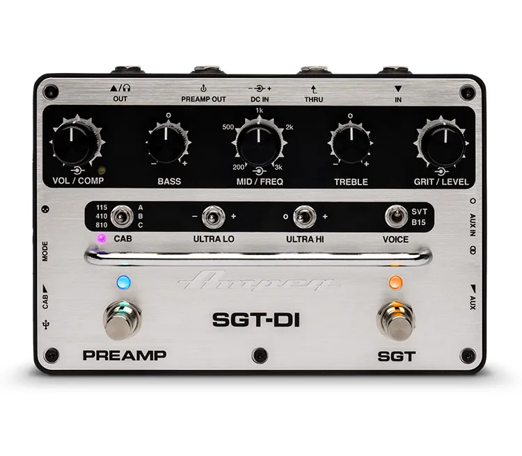 Ampeg SGT-DI preamplificatore basso a pedale IR