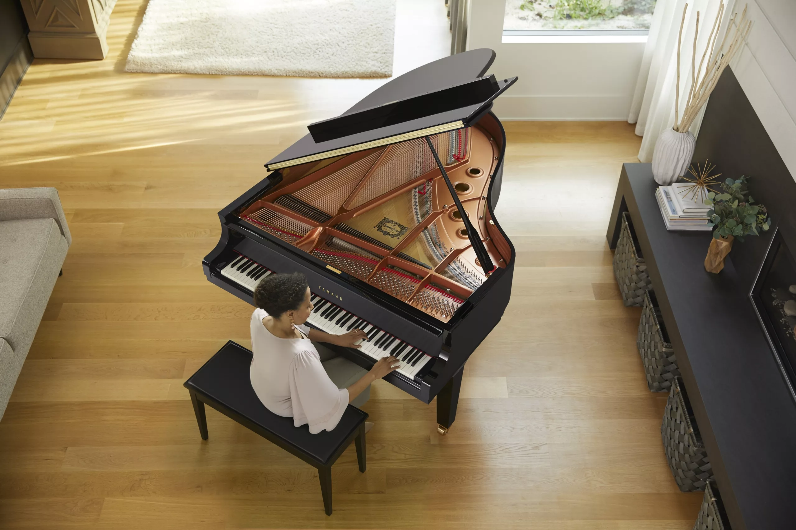 Yamaha C3X pianoforte a coda 186 cm professionale nero