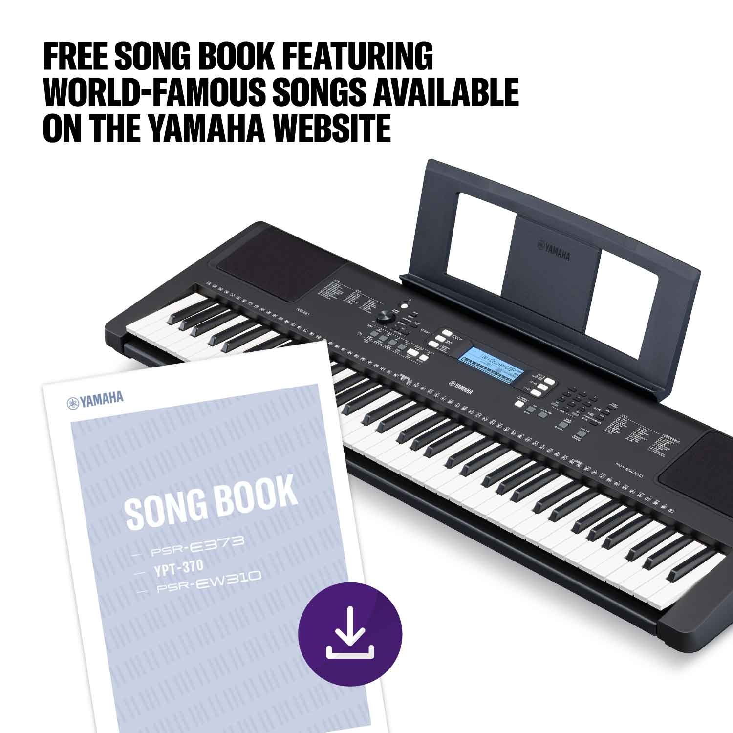 Yamaha YPT-W320 tastiera portatile 76 tasti sensibili