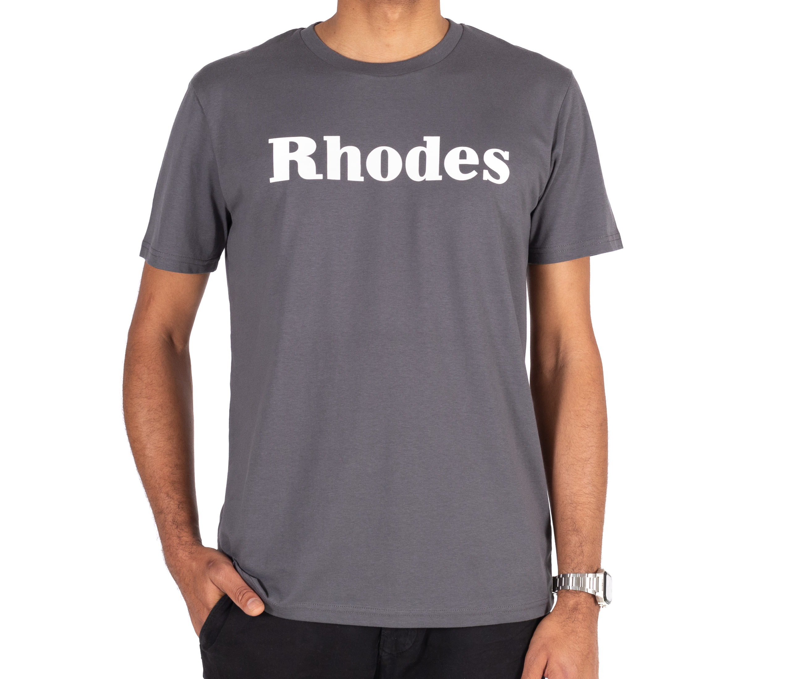 Rhodes Lifestyle T-Shirt Anthracite maglietta cotone organico
